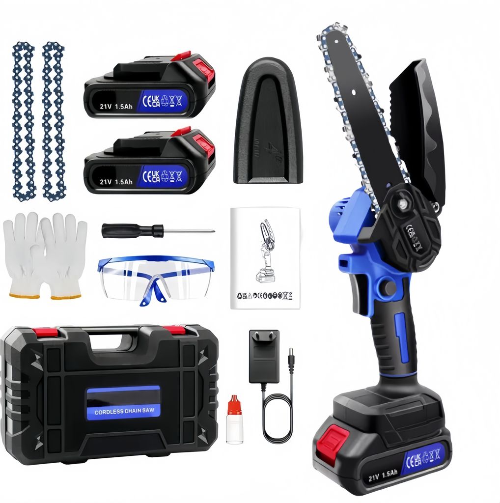 6 Zoll Mini-Kettensäge, tragbare elektrische Kettensäge, Produktbild 