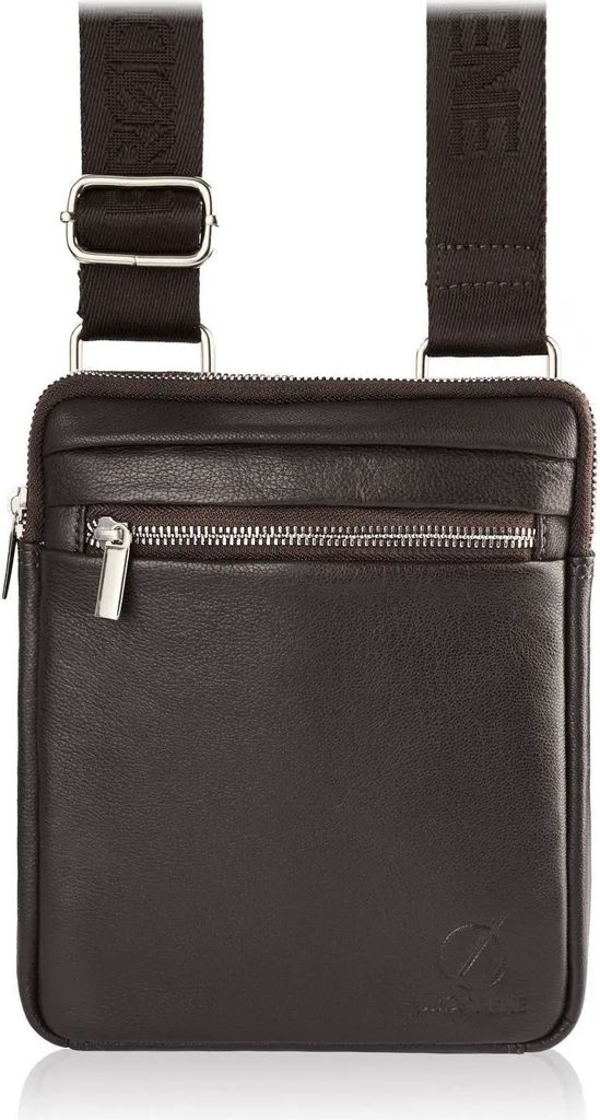 Brødrene Herrentasche über die Schulter Antwort brown