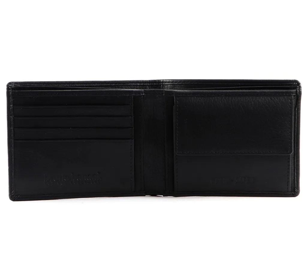 Bruno Banani Portafoglio Uomo in Vera Pelle Nero - Qualità Premium
