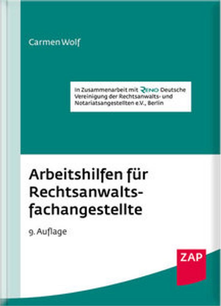 Arbeitshilfen für Rechtsanwaltsfachangestellte