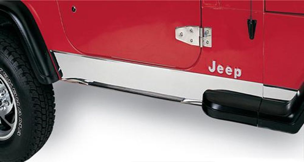 Boční lišty pár z nerezové oceli Jeep Wrangler TJ 97-06 Obrázek produktu 