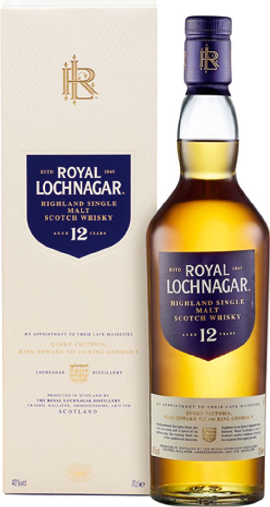 Royal Lochnagar 12 Jahre Highland Single Malt Scotch Whisky in Geschenkpackung | 40 % vol | 0,7 l