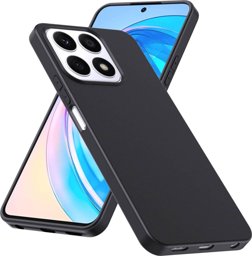 Per Honor X8a Custodia protettiva in silicone nera Custodia Immagine del prodotto 