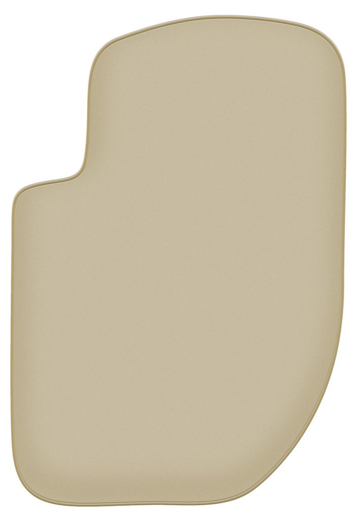 Fahrerfußmatte Velours PREMIUM beige passend für Land Rover Freelander I (1996-2006, SUV) – mit Befestigungen – passgenau