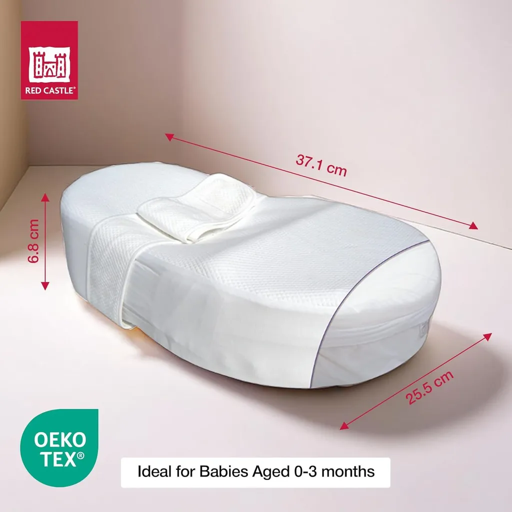 Drap-housse Cocoonababy blanc Red Castle en fleur de coton bio - 3