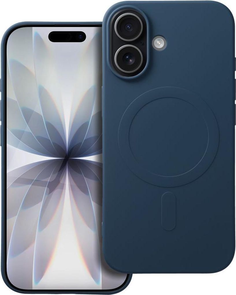 Case passend für iPhone 17 Silicone Mag Cover kompatibel mit MagSafe (big hole) blue