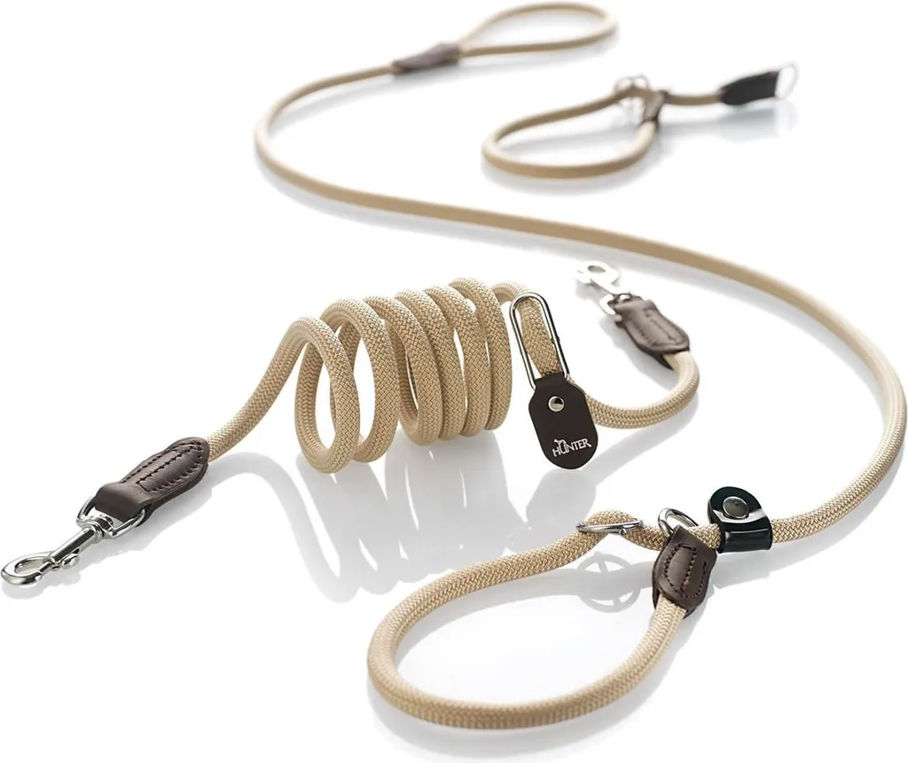 Guinzaglio Hunter Freestyle Retriever Beige | Ideale per Escursioni - 2