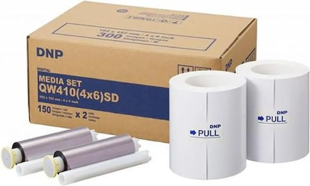 DNP QW410 Media Kit 10x15 cm SD | 2x150 Fogli Carta Fotografica