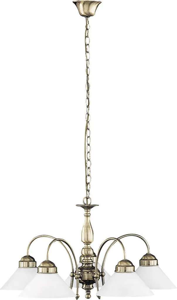 Lustre de salon Marian Rabalux 2705 marron culot E27 5x60W élégant