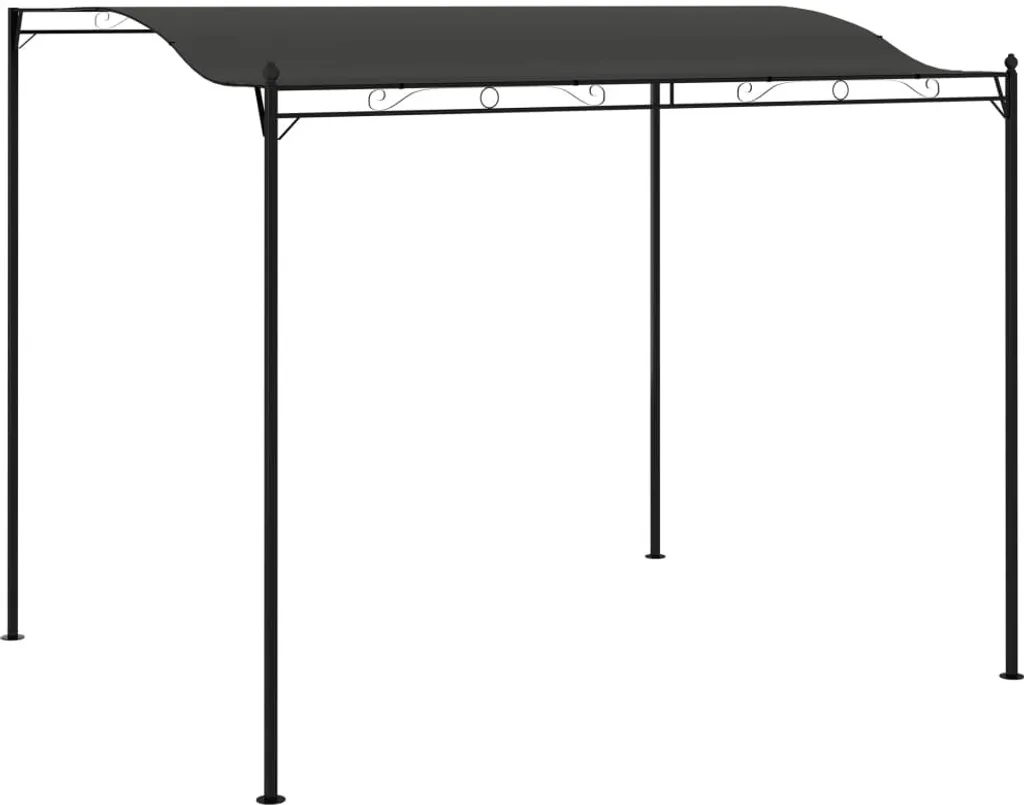 Pavillon d'extérieur 3x2,4 m Anthrazit avec toile polyester résistante