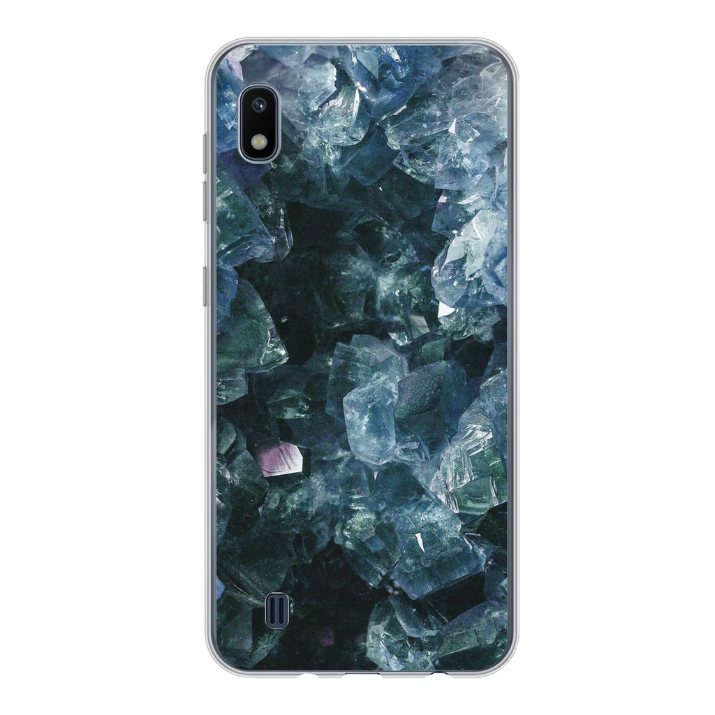 MuchoWow Handyhülle Schutzhülle Hülle für Samsung Galaxy A10 Edelsteine und Mineralien - Kristall - Naturstein Silikon Softcase Handy Hülle ...