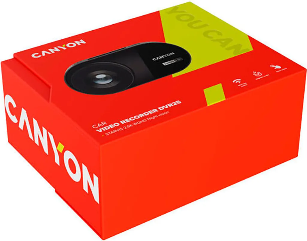 Canyon Dashcam DVR25 WQHD 2.5K avec WiFi et Application Mobile - Noir - 14