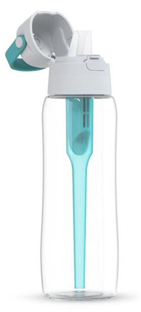 Dafi Solide Wasserflasche mit Filter Türkis 0,7l Tritan Produktbild 