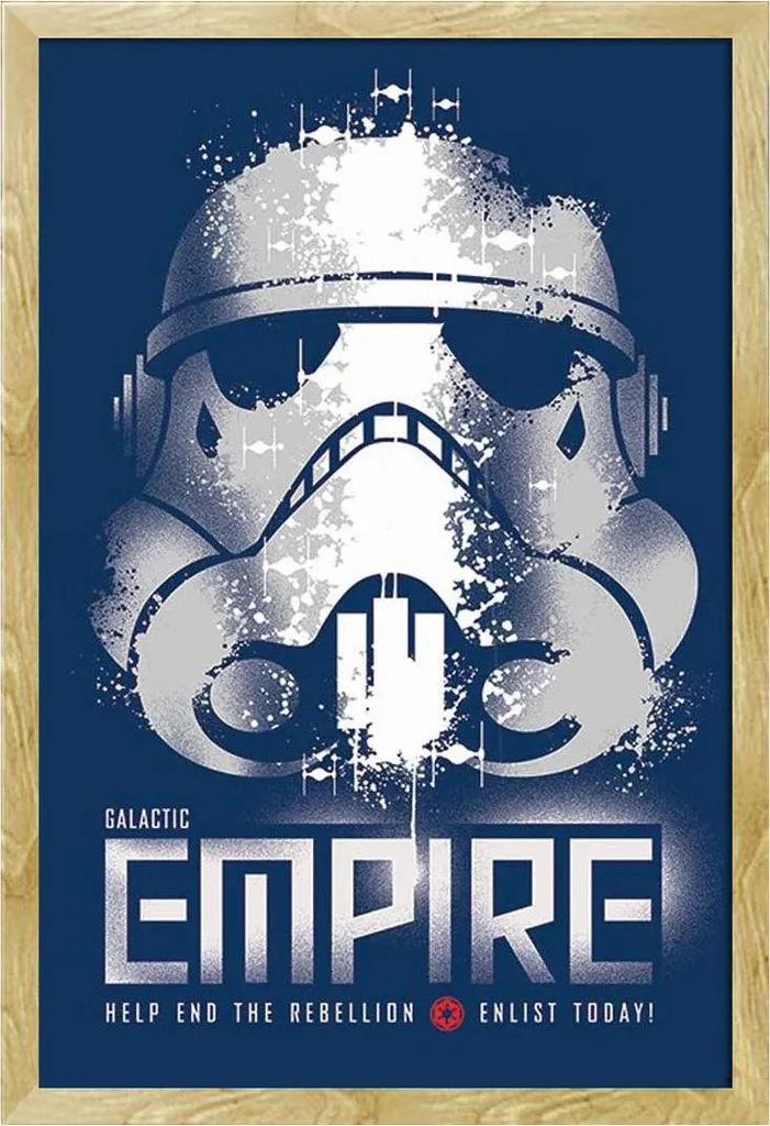 Poster Star Wars Rebels Enlist Shinsuke Cornice Faggio Maxi MDF