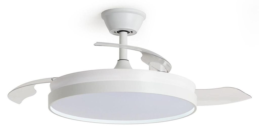 Deckenventilator mit Licht Lautlos DC einziehbare Flügel Produktbild 