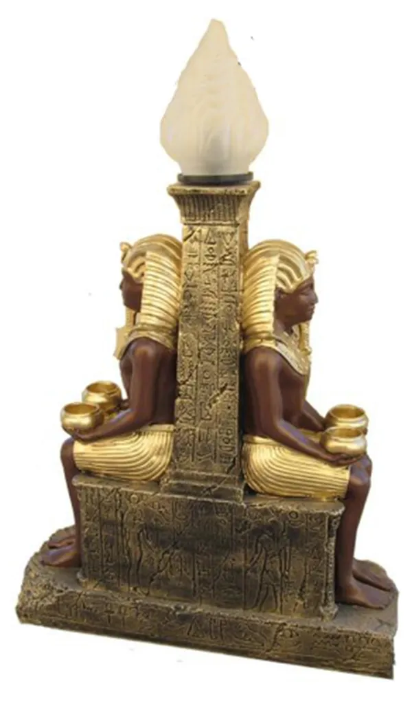 Statue Gardien Égyptien 60cm : Sublimer un Coin Sombre avec une Lampe