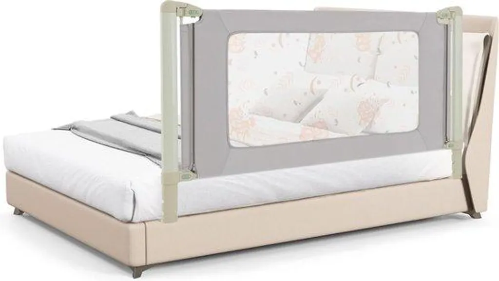 Sécuriser le sommeil de bébé : Lit gris 180 cm lavable chambre enfant