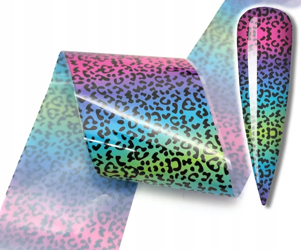 Nagel-Transferfolia Panther 10x4cm - Pellicola Professionale Nail Art