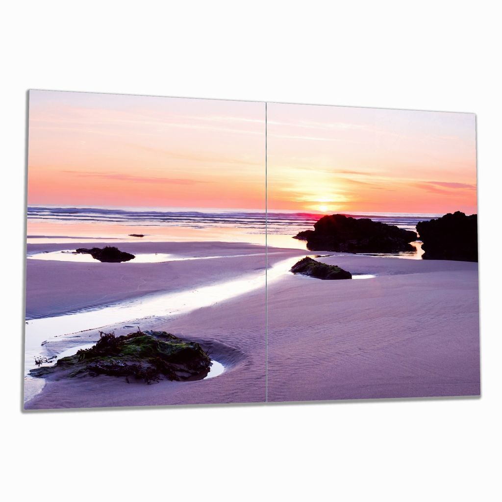 Wallario Herdabdeckplatte aus Glas, Größe 80 x 52 cm Produktbild 