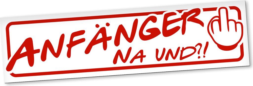 PantherPixel Anfänger Fahrschule Magnetschild Auto Fahranfänger Magnetfolie Geschenkidee 20 x 5 cm REFLEKTIEREND