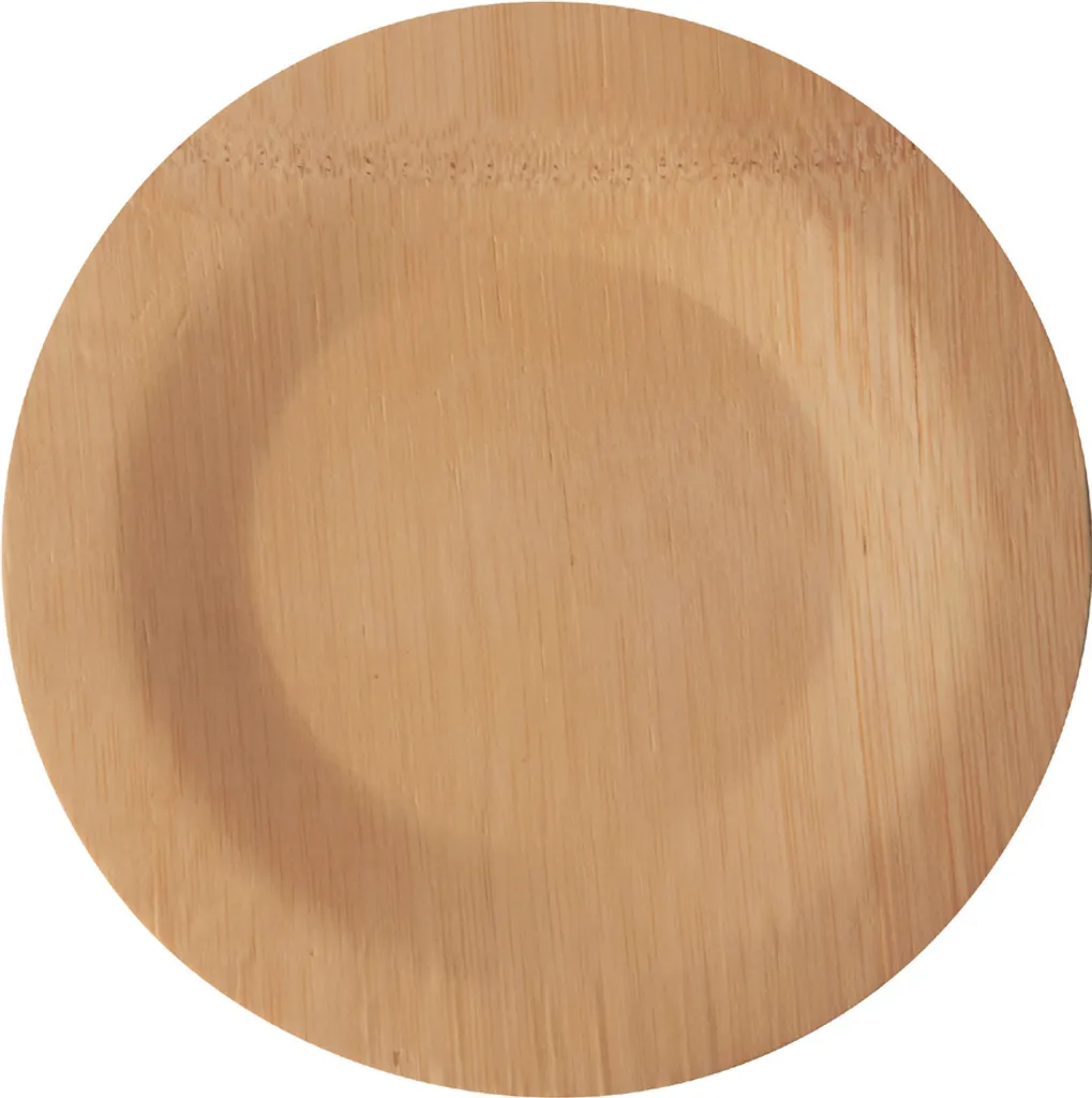 Assiette jetable robuste en bambou 230 mm - Alternative durable - 10 pcs