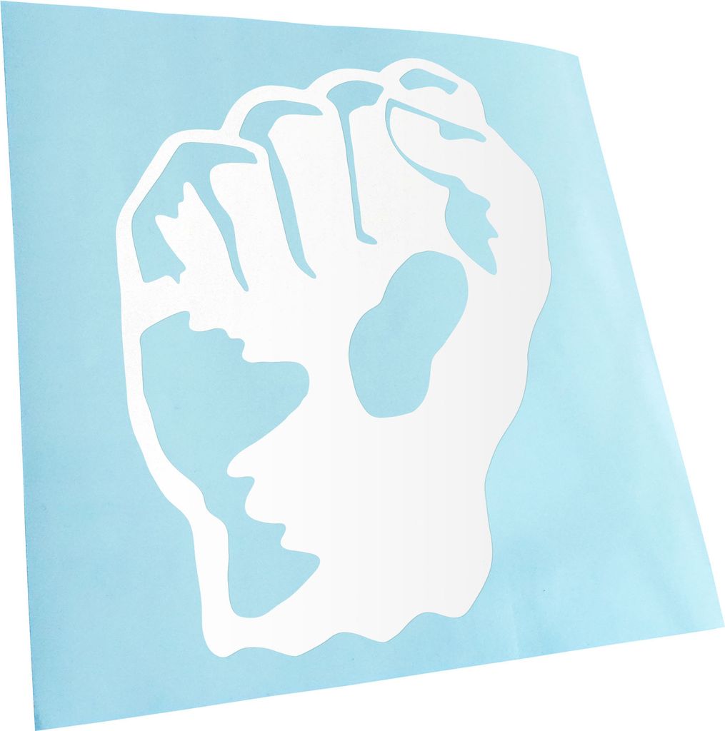 hauptsachebeklebt Kiwistar - Autoaufkleber - Faust - Freiheit - Kampf - Sieg Heckscheibe - Aufkleber für Auto Kfz Fahrrad, LKW, Truck Mofa