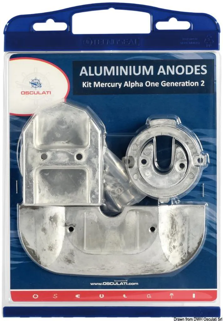 Kit d'anodes Alpha I au magnésium Osculati 43.359.02 pour eau douce