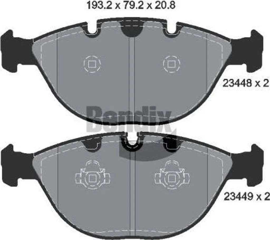 Plaquettes de frein BENDIX BPD1981 - Freinage silencieux OE 2180420