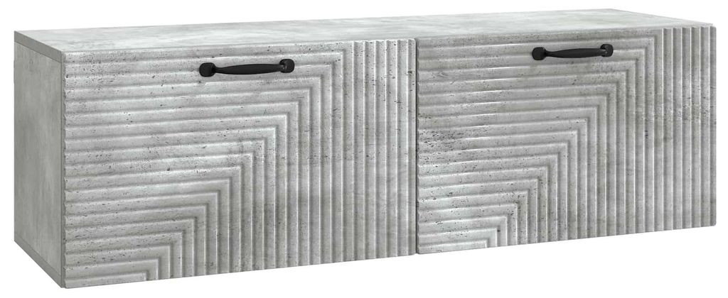 Maison Exclusive - Wandmontierter TV-Schrank Betongrau 98 x 31 x 30 cm