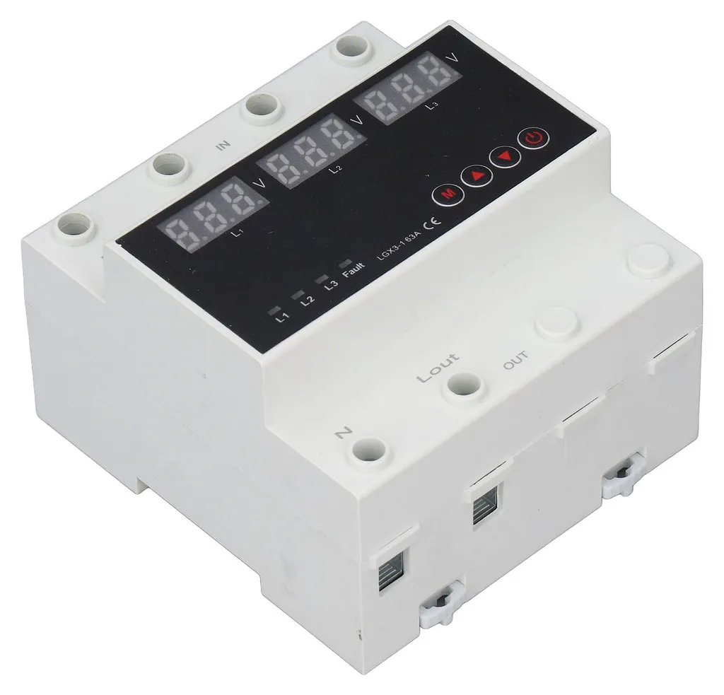 Inverseur de source automatique triphasé sur Rail DIN réglable 220V - 6