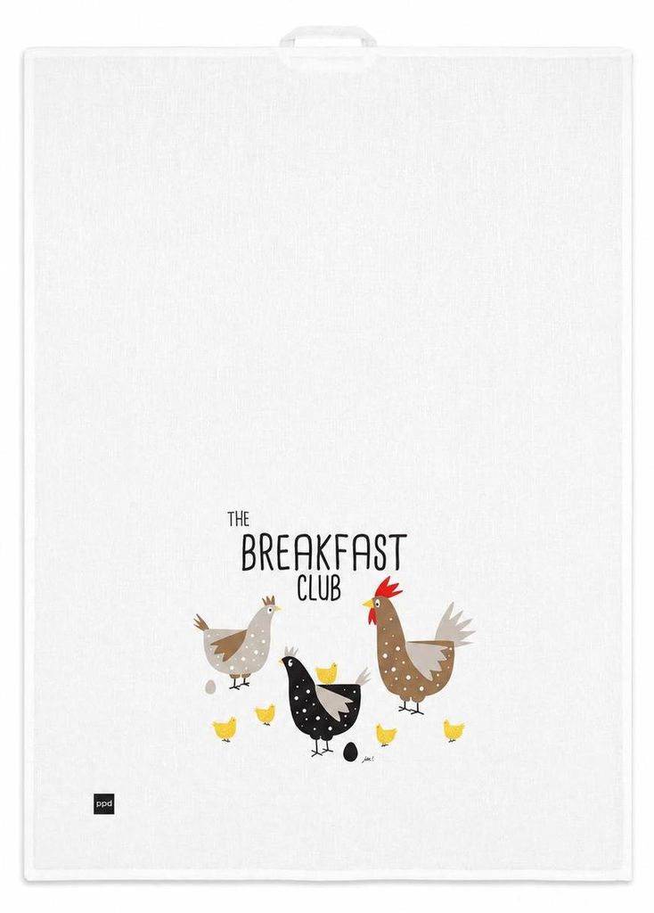 PPD Breakfast Club kitchen towel, Küchenhandtuch, Geschirrtuch, Handtuch, Leinen / Baumwolle, 70 x 50 cm, 185501504