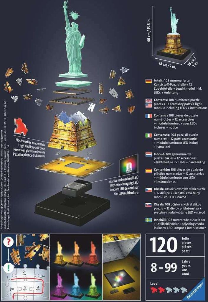 Ravensburger Freiheitsstatue bei Nacht Produktbild 6