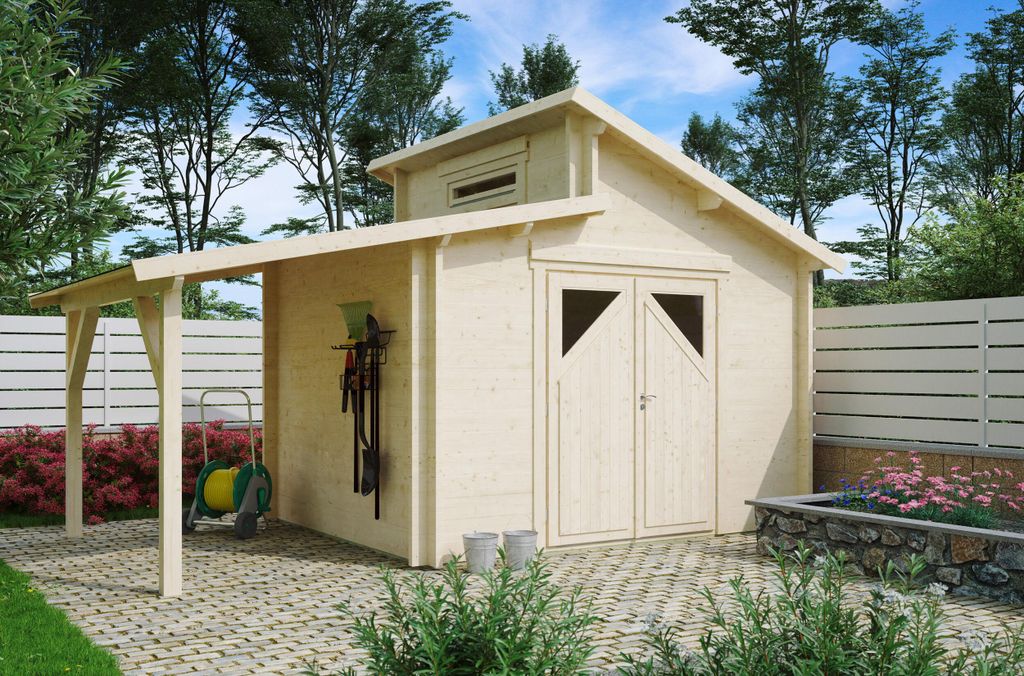 Fjordholz Gartenhaus Modell Varianta 44 C +SD