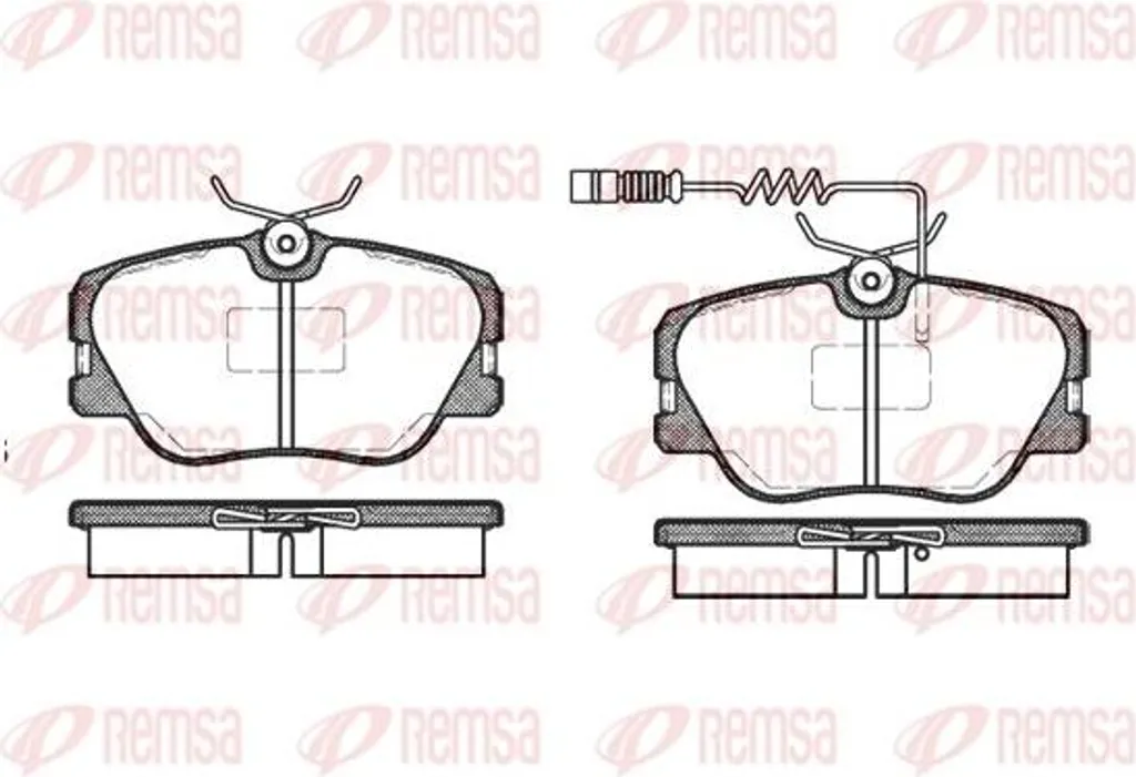 Plaquettes de frein REMSA 0189.02 haute performance - OE 0004200720