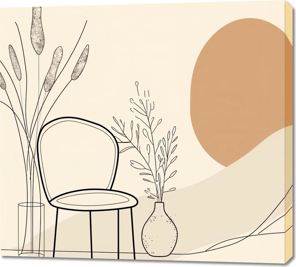 Image 100 x 90 cm Zone de repos pour Habiller un Mur Vide et Sans Vie
