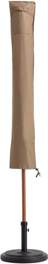 Custodia Protettiva Lumaland 136 cm Beige per Ombrellone da Giardino