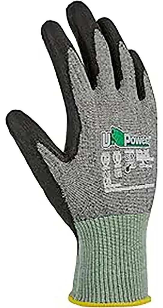 Gants de manutention fine U-Power Samba Nylon Gris Tactile Taille XL