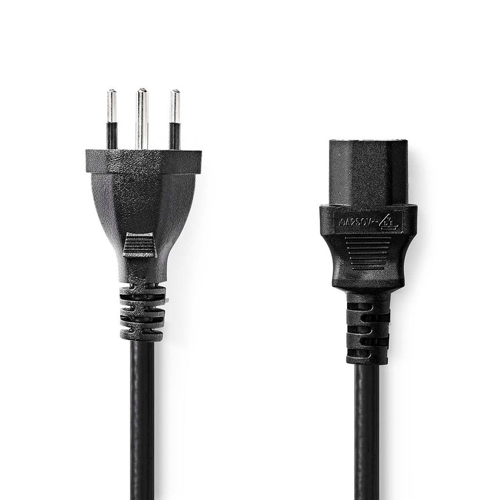 Nedis Cegp11200Bk50 Netzkabel Stecker Typ J (Ch) - Iec-320-C13 5.0 M Schwarz