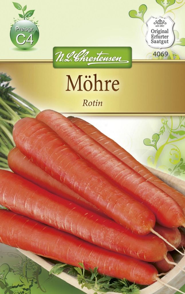 Gesundheitsmöhre Rotin | Möhrensamen von N.L. Chrestensen