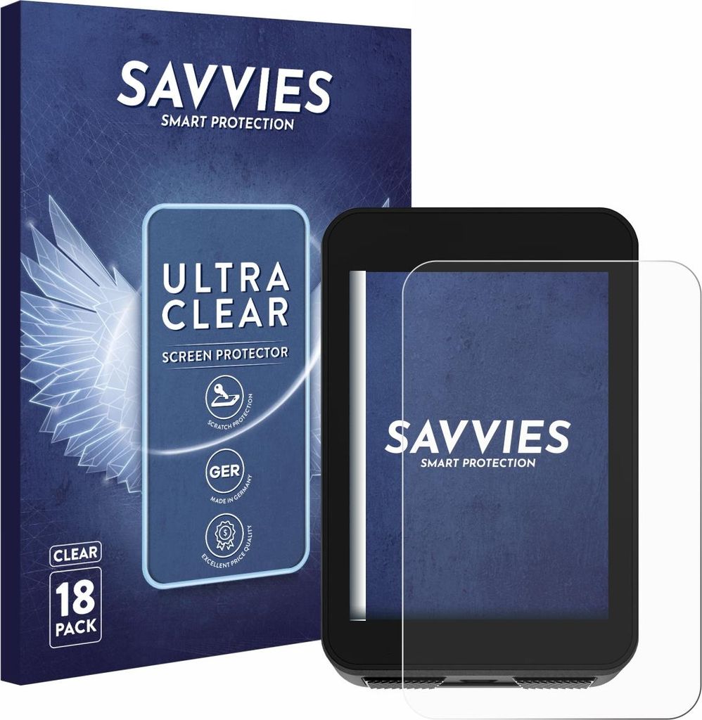 18x Für Bikevee BKV310A 2.4" Schutzfolie Savvies Displayschutz Display Schutz Folie Klar Transparent