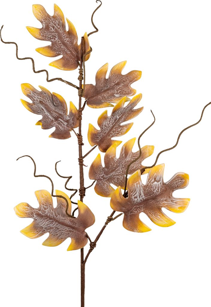 künstlicher FOAM FLOWER Blätterzweig 93cm antik braun Formano Kunstblumen WA