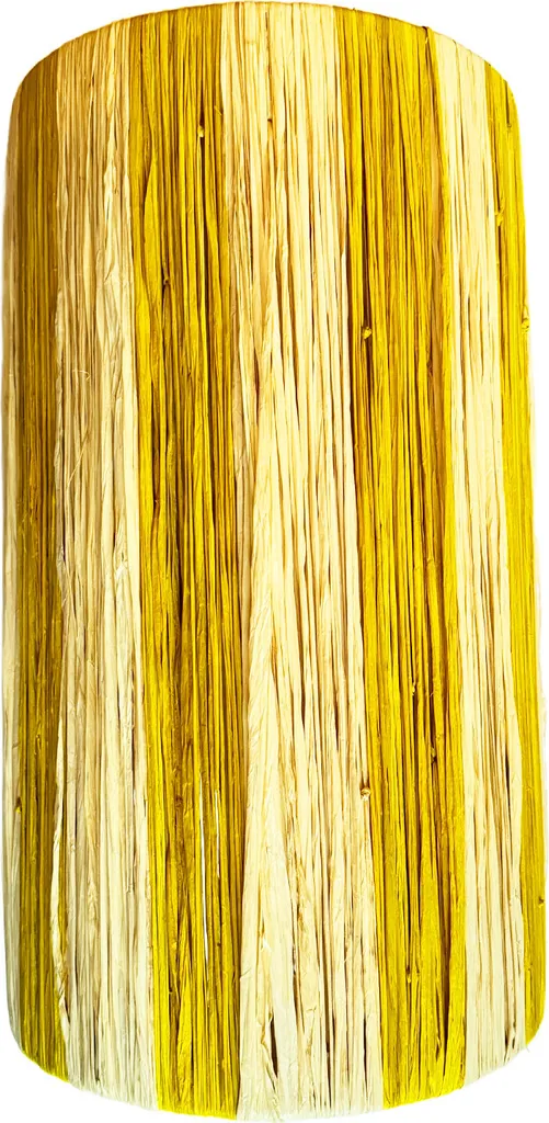 Applique in Rafia Morjana H 35cm | Lampada Giallo-Beige Boho