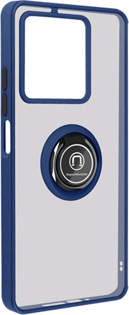 Custodia Avizar Xiaomi Redmi Note 13 5G Blu Scuro con Anello Supporto