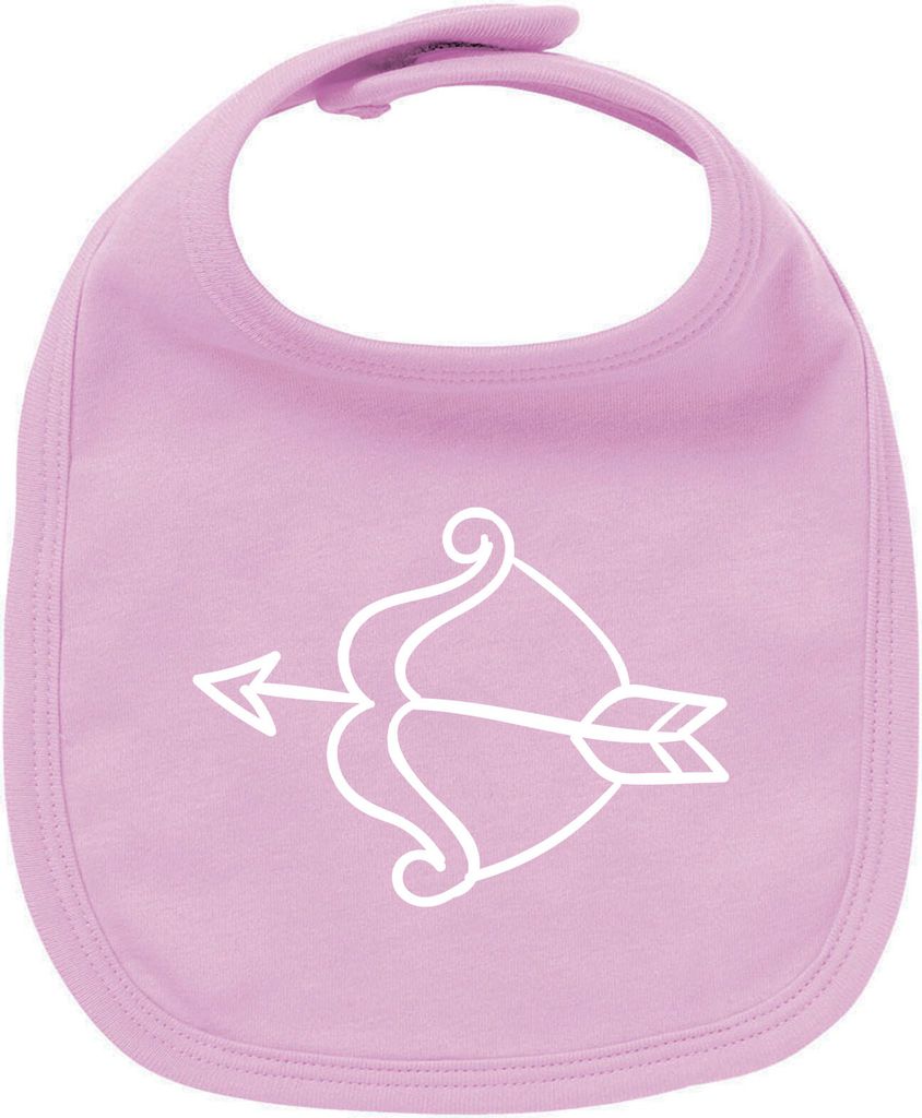 Huuraa Unisex Babylatz Amors Pfeil Bogen Geschenk Babypink Baumwolle Amors Pfeil Mitbringsel