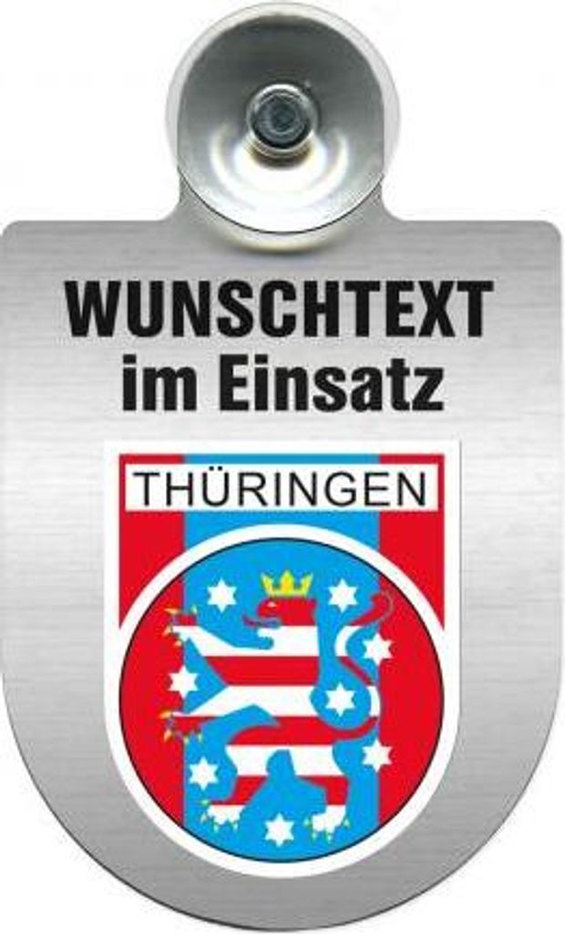 Einsatzschild für Windschutzscheibe - Personalisierung - Produktbild 