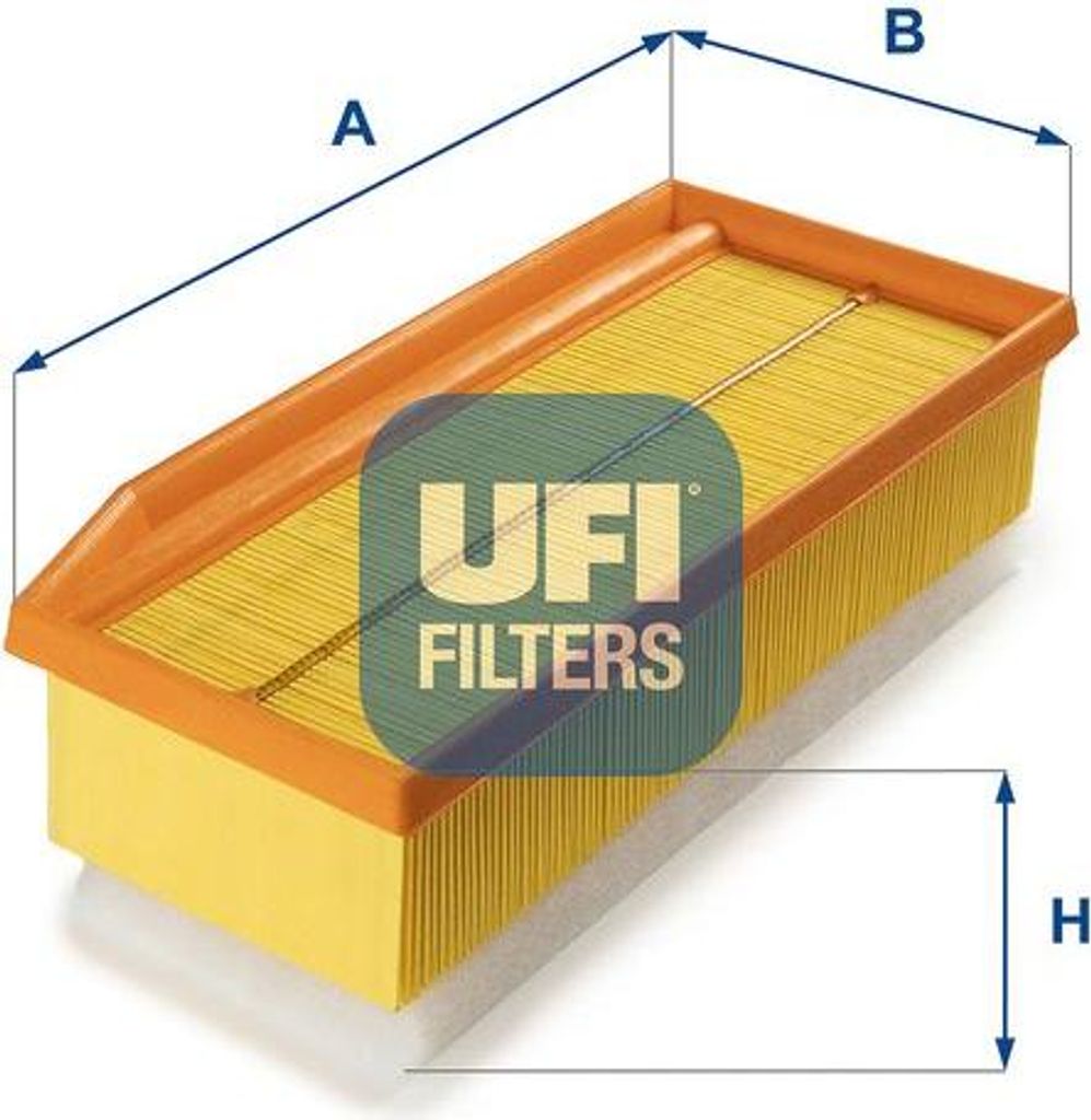 UFI 30.A16.00 Luftfilter OE 165460509R kompatibel mit Dokker, Duster, Lodgy, Logan, Sandero, Clio