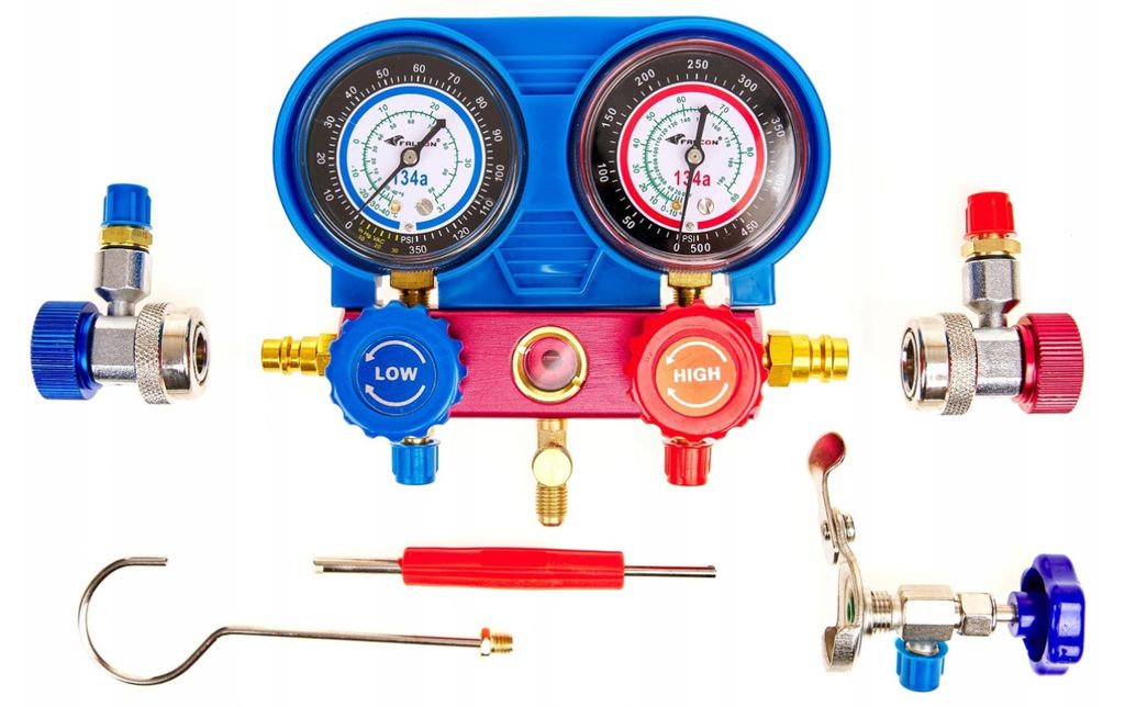 Diagnosegerät Druckuhr-Armatur Manifold Manometer Set für Klimaanlagenprüfung 