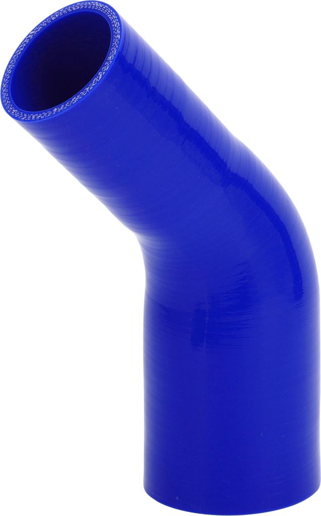 1 Stück 51mm/2.01"-70mm/2.76" ID 120mm/4.72" Länge 45 Grad Blau Autosilikonschlauch Kühlmittelschlauch Universal