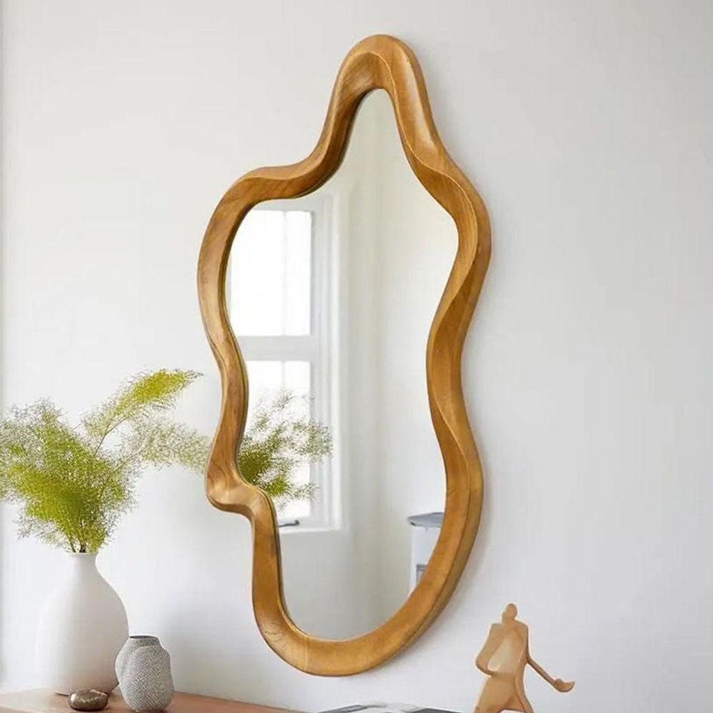 Milton & Oldbrook Wandspiegel 53 x 81 cm Flen Holz Produktbild 