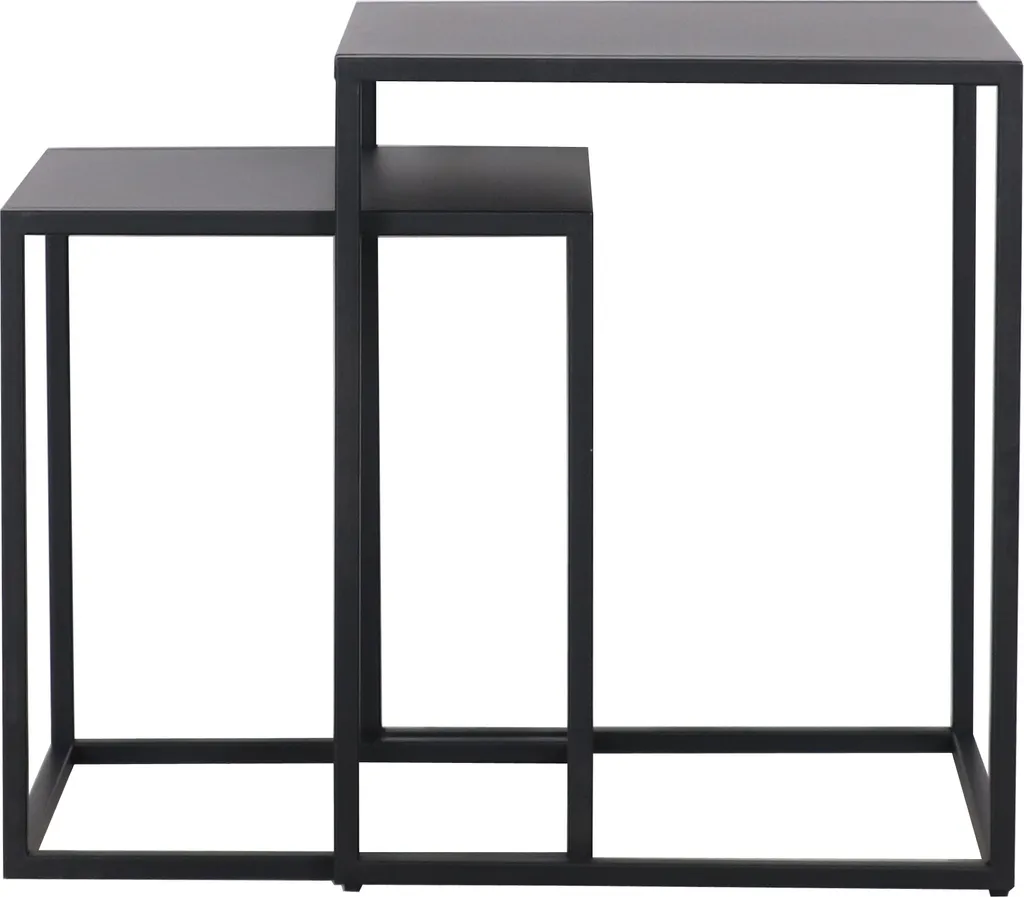 Table basse en acier Vejen [en.casa] - Idéal pour petits salons et studios